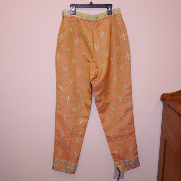 Vintage High Rise Patterned Pants Sz 10 - Picture 2 of 6